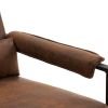 Single Iron Frame Chair Orange Bronzing Cloth Indoor Leisure Chair
