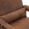 Single Iron Frame Chair Orange Bronzing Cloth Indoor Leisure Chair