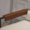 Single Iron Frame Chair Soft Cover Beige Brown Honeycomb Leather Armrest Frame Indoor Leisure Chair