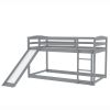 Twin over Twin Bunk Bed with Convertible Slide and Ladder