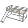 Twin over Twin Bunk Bed with Convertible Slide and Ladder