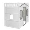 Twin Size House Loft Bed With Ladder