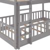 Twin Over Twin Bunk Bed with Slide and Ladder
