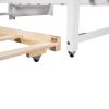 Twin or Double Twin Daybed with Trundle,White