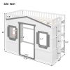 Twin Size House Loft Bed With Ladder