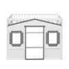 Twin Size House Loft Bed With Ladder