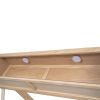 Full Size House Platform Bed with LED Lights and Storage