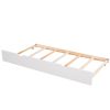 Twin or Double Twin Daybed with Trundle,White