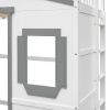 Twin Size House Loft Bed With Ladder