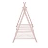 House Bed Tent Bed Frame Twin Size Metal Floor Play House Bed with Slat for Kids Girls Boys , No Box Spring Needed