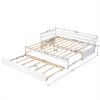 Twin or Double Twin Daybed with Trundle,White